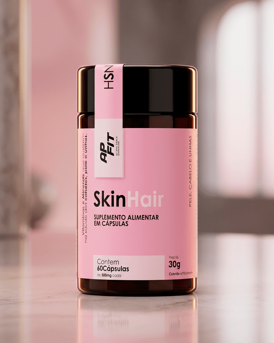 Skin Hair - Vitamínico Pele, Cabelo e Unhas 60 Cáps - 4