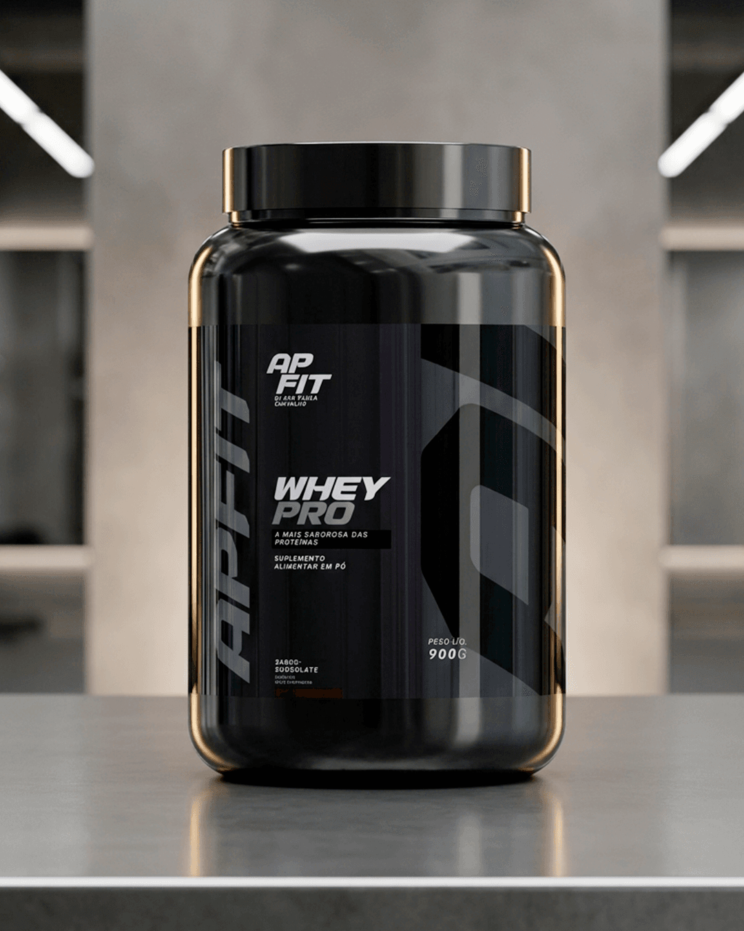 Whey Protein ApFit Chocolate - Massa Muscular 900g - 5